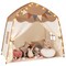 Blue Polyester Kids Play Tent Bed Tent with String Lights, Extra Large Playhouse Tent for Indoor & Outdoor Fun